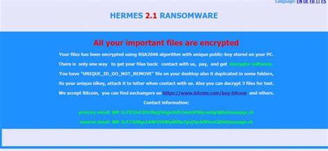 how to remove hermes 2.1 ransomware|hermes 2.1 ransomware removal.